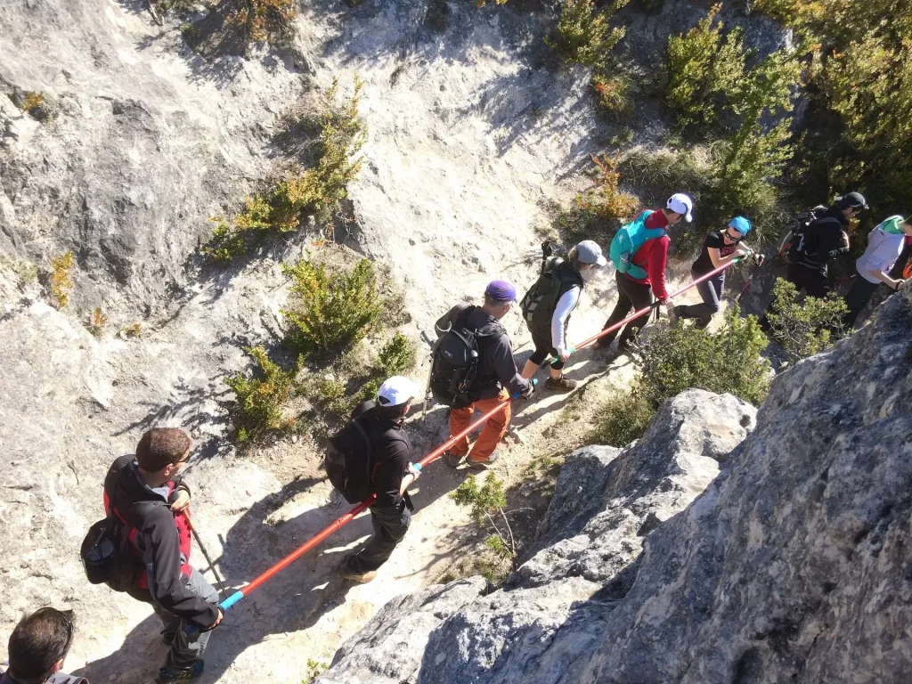 deporte adaptado cuenca escalada en pasaje estrecho