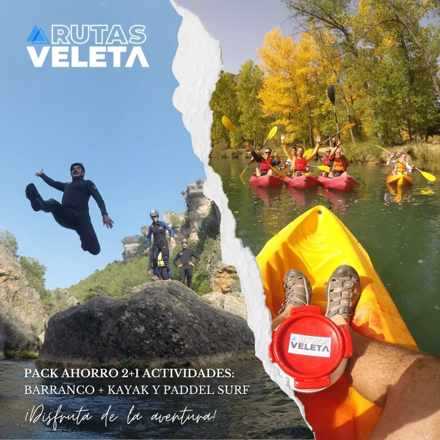 pack multiaventura cuenca piraguas