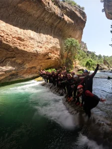 navegando el pasillo de piedra barranquismo ventano del diablo scaled