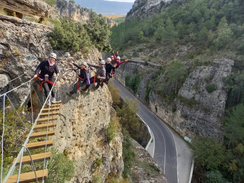 via ferrata cuenca dificultad via ferrata el estrecho de priego k3