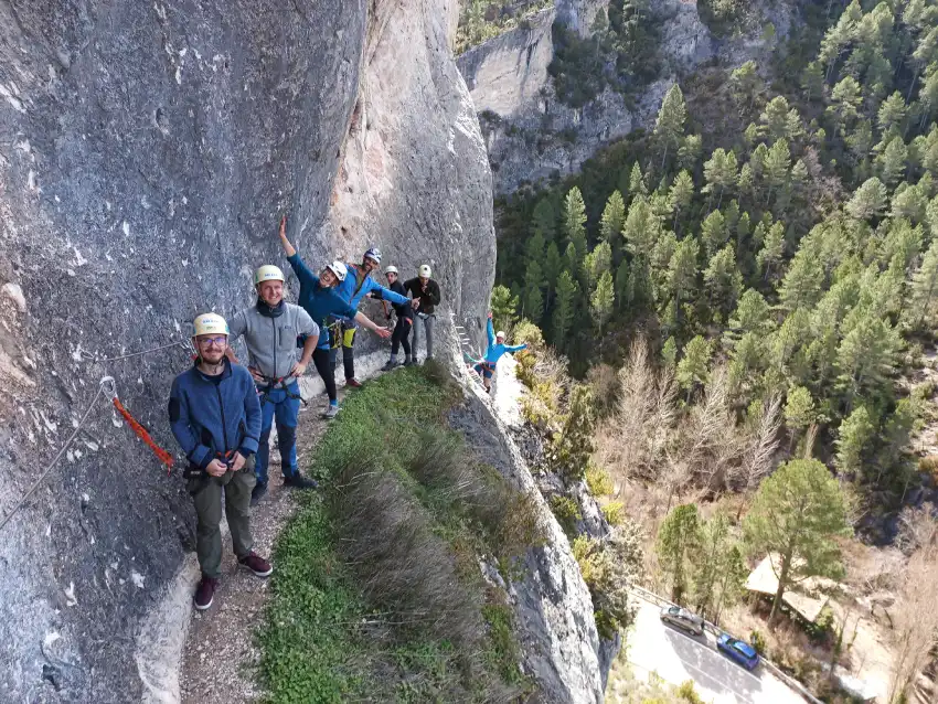 via ferrata cuenca dificutad via ferrata del castillo de fuertescusa k2